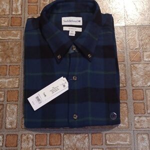 Saddlebred long sleeve flannel shirt men's size XXLARGE